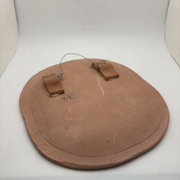 Terracotta Wall Plate Farm House Glazed Trees Tremblay Quebec by Trumbley Wieber - Picture 4 of 4